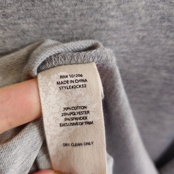 SOFT SURROUNDINGS Heather Gray Corryn Sweatshirt Dress~Size S~NWT - Picture 11 of 12